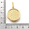 Brass Micro Pave Cubic Zirconia & Enamel Pendants KK-R222-11G-04-3