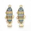 Alloy Enamel Pendants FIND-C037-16G-09-1-1