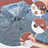 30Pcs 3 Colors 1-Hole Alloy Buttons BUTT-AR0001-25-3