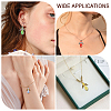 56Pcs 7 Color Electroplate Glass Pendants PALLOY-AB00116-7
