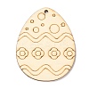 DIY Crafts Easter Egg Shape Cutouts Pendants AJEW-P087-B01-08-2