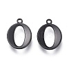 304 Stainless Steel Charms STAS-H112-O-EB-1
