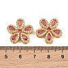 Brass Micro Pave Cubic Zirconia Pendants CU-CBA3D67-06G-02-3