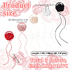 5Pcs 5 Colors Cloth Flower Collar Choker Necklaces AJEW-GA0007-38-2