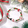 Bicone K9 Glass Beaded Stretch Bracelets BJEW-MZ00194-1