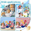 12Pcs 4 Styles Mermaid Resin Display Decorations DJEW-GA0001-45-5