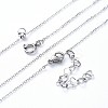 Heart Lariat Necklaces & Pendant Necklaces Sets NJEW-JN02803-03-4