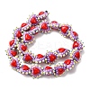 Baking Paint Glass Bumpy Beads Heart LAMP-V001-09G-7