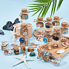12Pcs Natural Sea Shell Conch Bead in Transparent Glass Bottle Display Decorations AJEW-AB00165-5