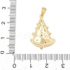 Christmas Brass Micro Pave Cubic Zirconia Pendants KK-K413-01D-G-3