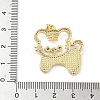 Brass Micro Pave Cubic Zirconia Shell Pendants KK-L239-011G-3