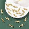 SHEGRACE Brass Rose Charms XGR0164G-105G-4