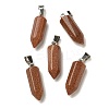 Synthetic Goldstone Pendants G-Z067-07P-21-2