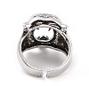 Tiger Head Wide Band Rings for Men LS-RJEW-F126-06AS-3