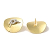 Rack Plating Brass Micro Pave Clear Cubic Zirconia Stud Earrings EJEW-B062-01GP-02B-2