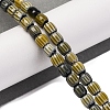 Handmade Lampwork Chevron Beads Strands LAMP-K041-01A-06-2
