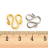 60Pcs 2 Colors 304 Stainless Steel Hook Clasps STAS-UN0050-71-3