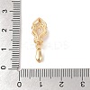 Golden Brass Micro Pave Clear Cubic Zirconia Ice Pick Pinch Bails X-KK-B100-049G-01-3