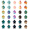 60Pcs 15 Styles Spray Painted Synthetic Turquoise Beads G-TA0002-19-2
