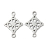 304 Stainless Steel Viking Knot Connector Charms STAS-G361-03P-1