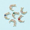 6Pcs 6 Colors Acrylic Rhinestone Pendants FIND-FS0001-39-1-3