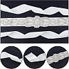Crystal Rhinestone Wedding Dress Belt DIY-FG0002-48-4