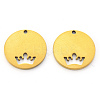 PVD Vacuum Plating 201 Stainless Steel Charms STAS-N092-11G-2