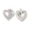 Brass Micro Pave Cubic Zirconia Pendants KK-E068-VB171-1