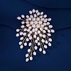 Flower Alloy Brooches for Backpack Clothes PW-WGD48A8-01-1