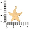 304 Stainless Steel Enamel Pendants STAS-Z186-14G-3
