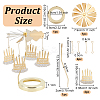 Birthday Cake Stainless Steel Rotating Tealight Candle Holders DIY-WH0488-99-2