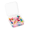 4 Colors Handmade Polymer Clay Beads Strands CLAY-FS0001-06-7