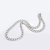 Tarnish Resistant Trendy Unisex 304 Stainless Steel Curb Chain Twisted Chain Necklaces STAS-E063-04-2