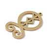 304 Stainless Steel Pendants STAS-B062-09G-2