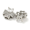 Brass with Clear Cubic Zirconia Charms KK-Q820-24P-2