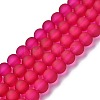 Baking Paint Transparent Glass Bead Strands GLAA-S031-10mm-39-1