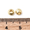 Corrugated Round Brass Beads KK-H520-03B-G-2