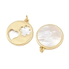 Natural Shell Pendants KK-L251-44G-A04-2