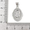 Brass Micro Pave Cubic Zirconia Pendants KK-P323-11E-P02-3