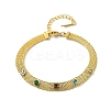 304 Stainless Steel Mesh Chain Bracelets for Women BJEW-P348-01E-G-4