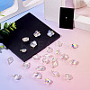 30Pcs 6 Styles Glass Pendants PALLOY-TAC0200-6