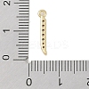 Rack Plating Brass Micro Pave Clear Cubic Zirconia Pendants KK-A224-03H-G-3