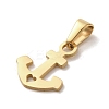 PVD Vacuum Plating 304 Stainless Steel Pendants STAS-B053-16G-2