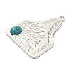 Dyed Synthetic Turquoise Pendants LS-STAS-G374-05S-10-2