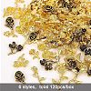 Flower Alloy Cabochons MRMJ-OC0001-96-RS-4