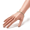 Natural Emerald Round Beaded Stretch Bracelet BJEW-JB07748-02-3