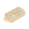 Alloy Rhinestone Pendants PALLOY-N182-12G-2