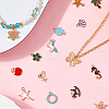 300Pcs Alloy Enamel Pendants ENAM-SP0001-07-7