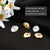 2 Pairs 2 Colors Sterling Silver Ear Nuts STER-CN0001-14B-4