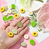 20Pcs 4 Styles Food Grade Eco-Friendly Silicone Focal Beads SIL-CJ0001-21-4